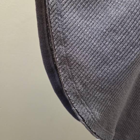 Free People We The Free Rayon Blend Oversized Tunic Top Waffle Knit Purple Gray - Picture 10 of 10